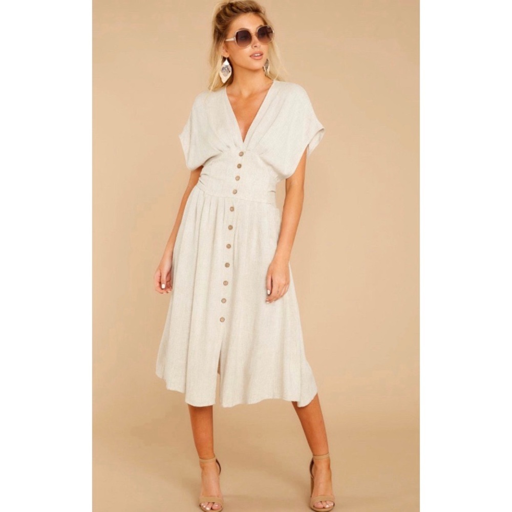 Taupe Midi Dress